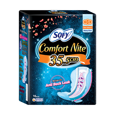 SOFY Comfort Nte Side Gathers 35.5cm