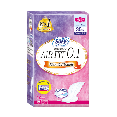 SOFY Air Fit 0.1 Ultra Slim Night 35cm