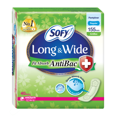 SOFY Long & Wide Fit Absorb (Anti Bac)