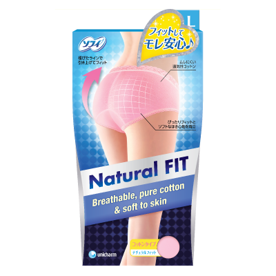 SOFY Natural FIT Sanitary Panty (Pink L)