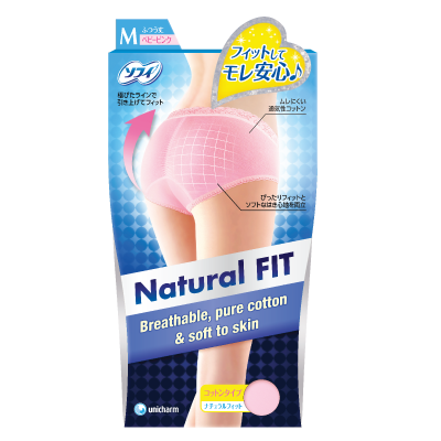 SOFY Natural FIT Sanitary Panty (Pink M)